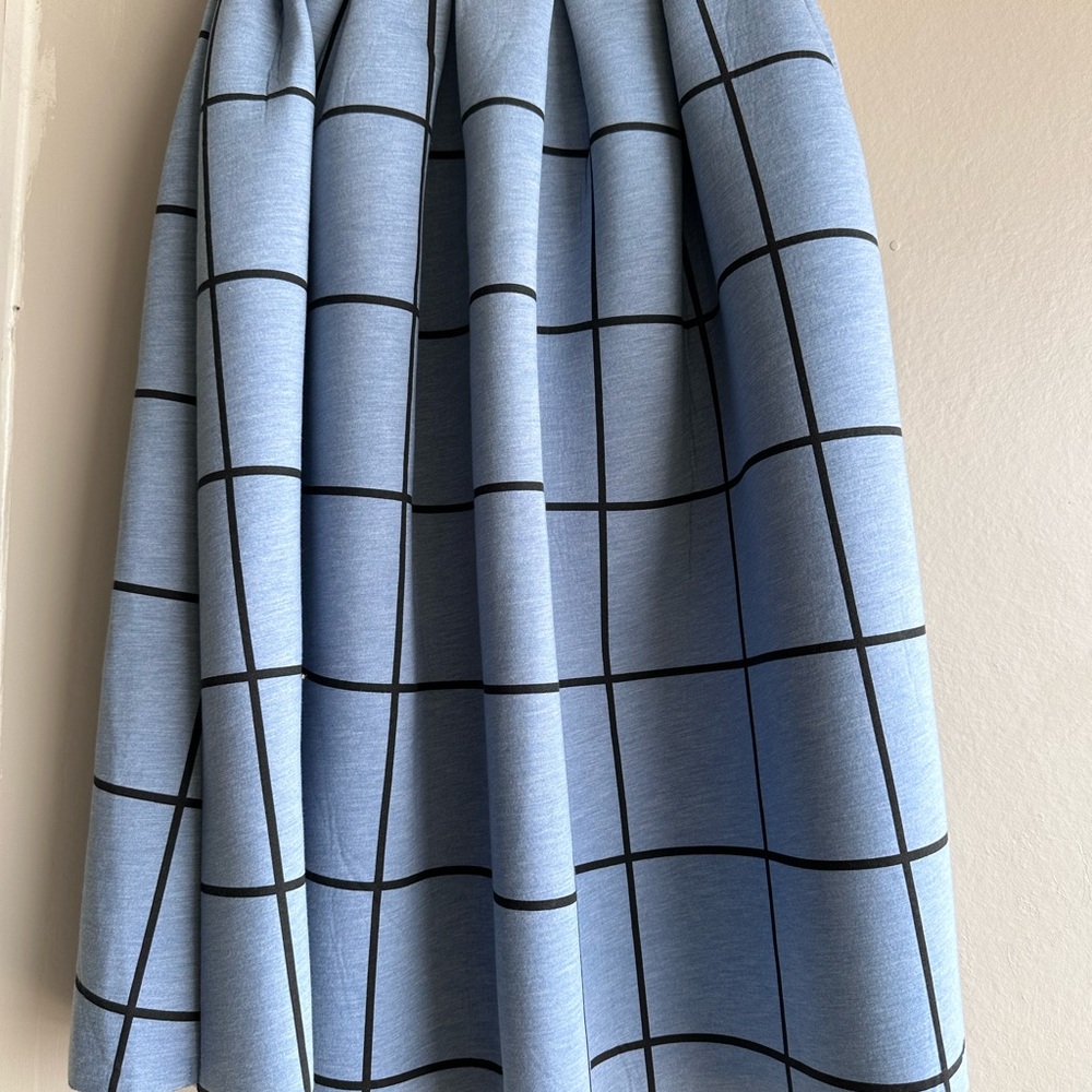 Blue Checkered Skirt